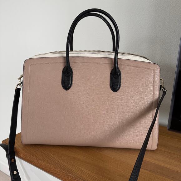 Kate Spade Knott Colorblocked Commuter Bag Kraft Paper Multi - Picture 6 of 11